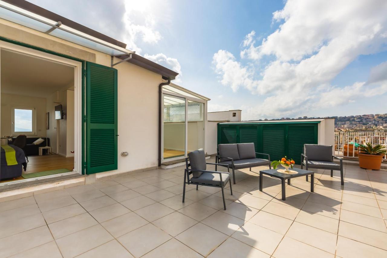Seaview Terrace 360°& Elegant Loft Appartement Napels Buitenkant foto