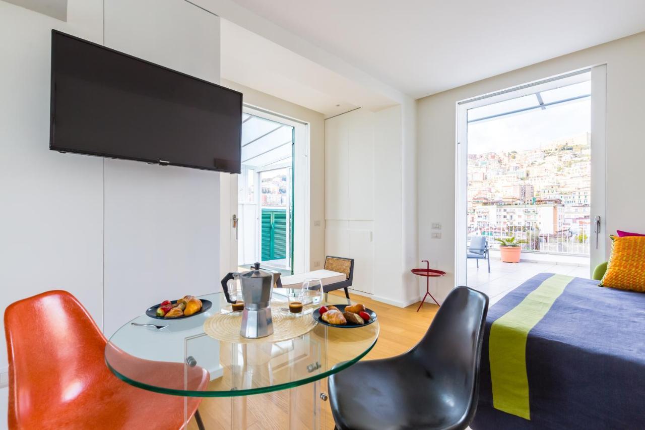Seaview Terrace 360°& Elegant Loft Appartement Napels Buitenkant foto