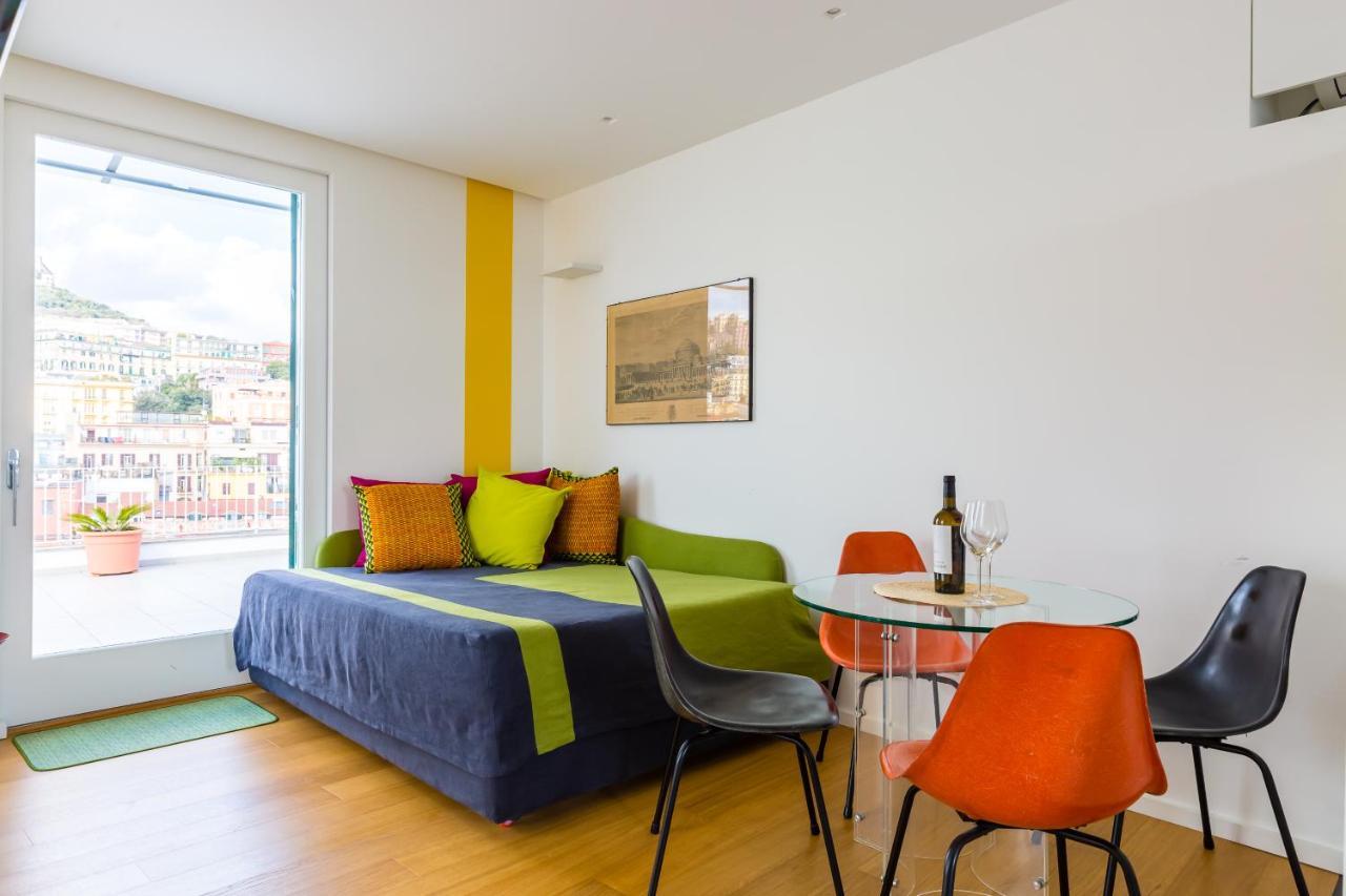 Seaview Terrace 360°& Elegant Loft Appartement Napels Buitenkant foto