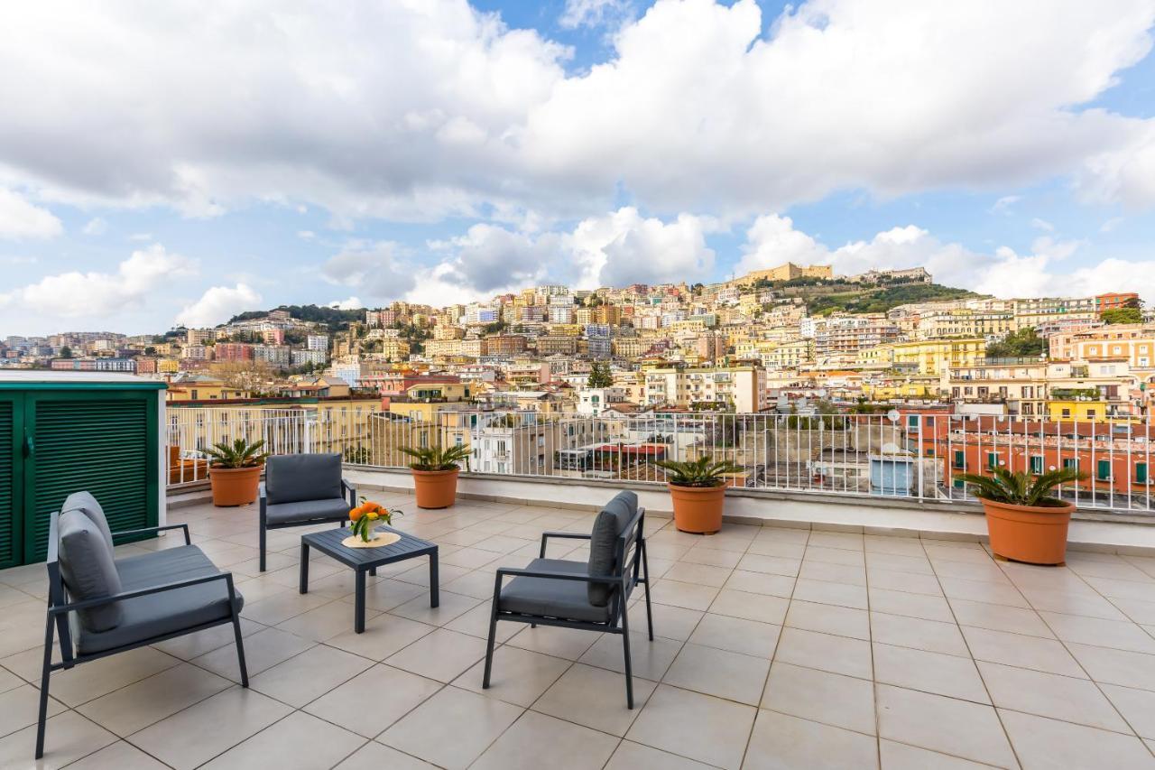 Seaview Terrace 360°& Elegant Loft Appartement Napels Buitenkant foto