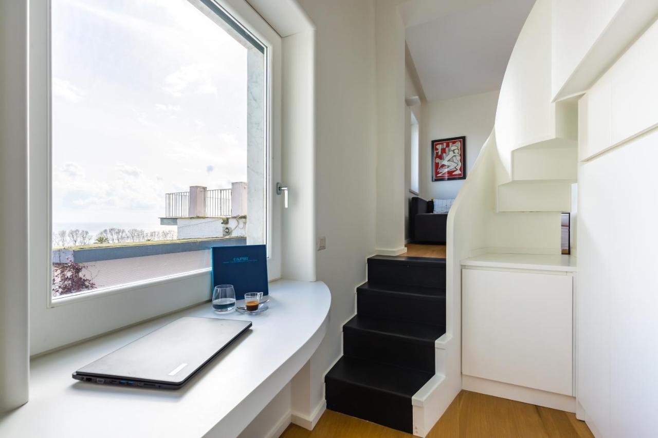Seaview Terrace 360°& Elegant Loft Appartement Napels Buitenkant foto