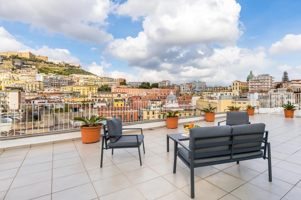 Seaview Terrace 360°& Elegant Loft Appartement Napels Buitenkant foto