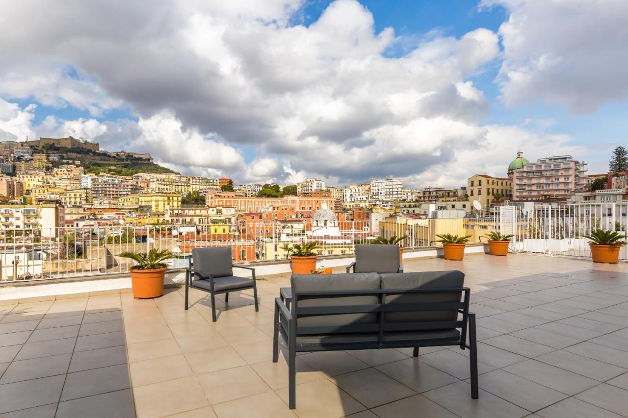 Seaview Terrace 360°& Elegant Loft Appartement Napels Buitenkant foto