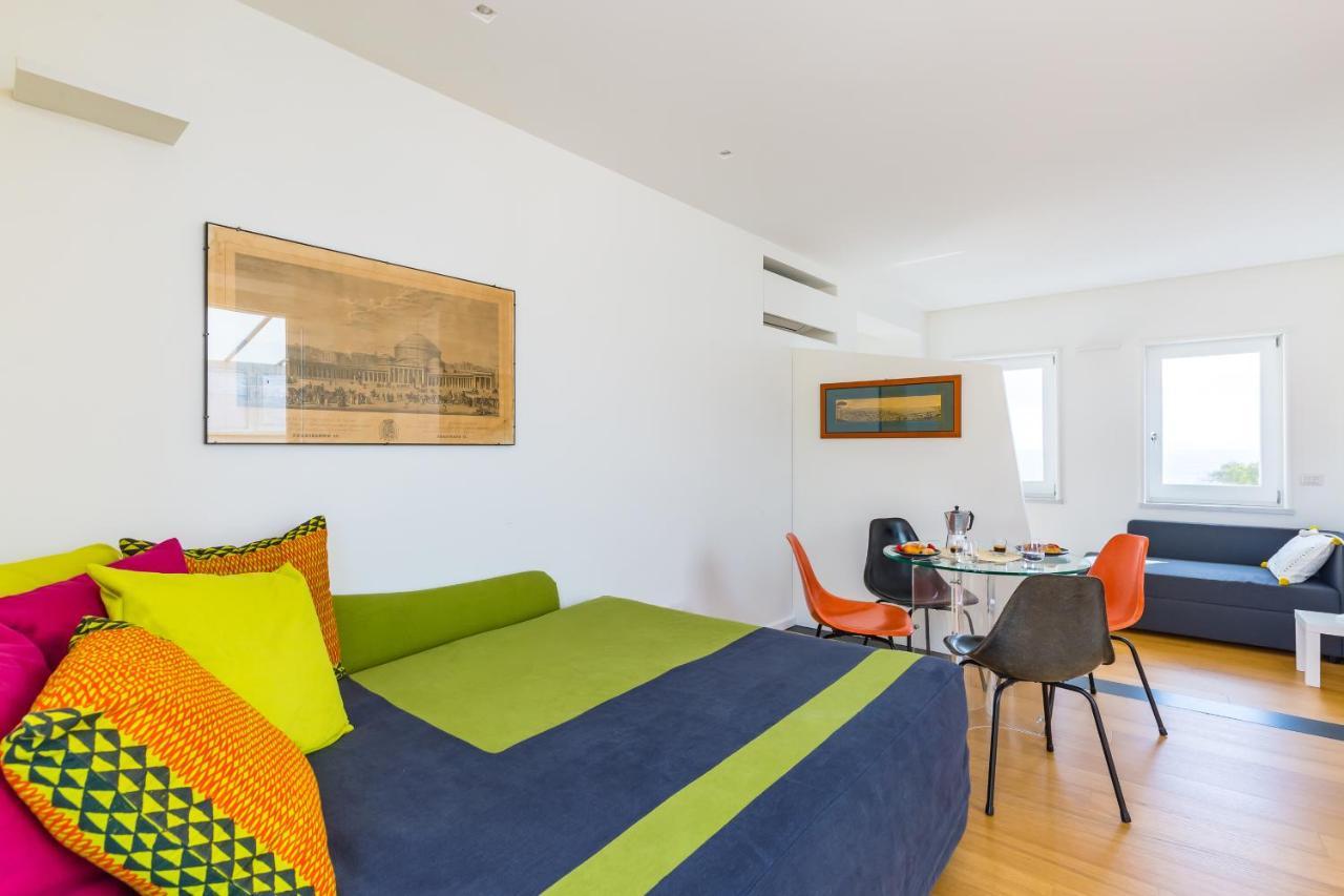 Seaview Terrace 360°& Elegant Loft Appartement Napels Buitenkant foto